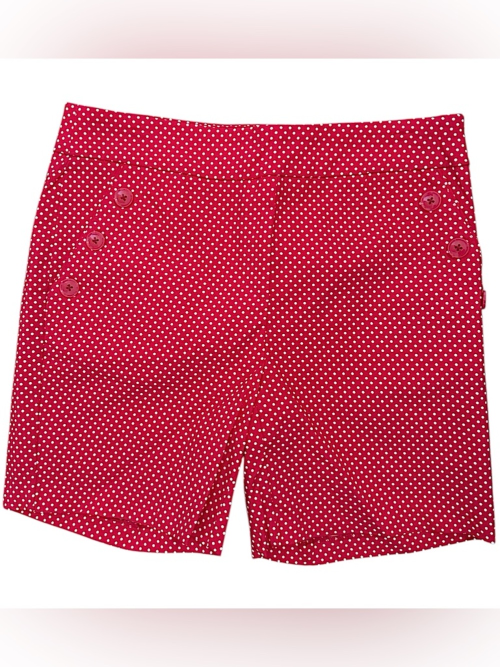 Red Polka Dot Women’s Shorts Pin Up Kate Park XL NWT